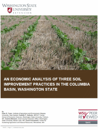 An economic analysis of three soil improvement practices in the columbia basin, washington state.