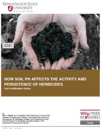 How soil affects the activity and persistence of herbicides.