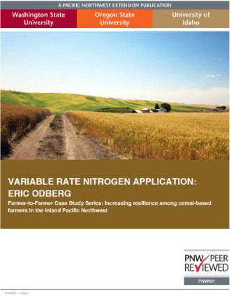 Variable rate nitrogen application.