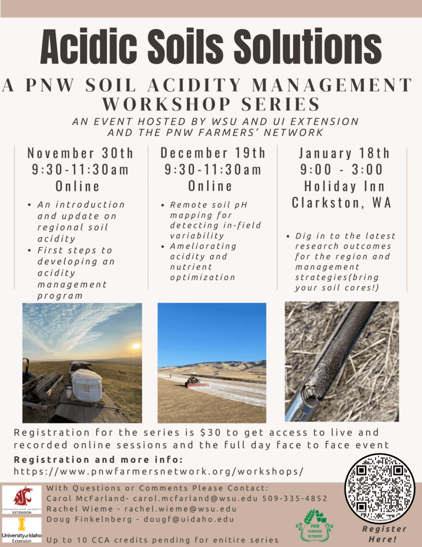 Acid soils solutions flyer.