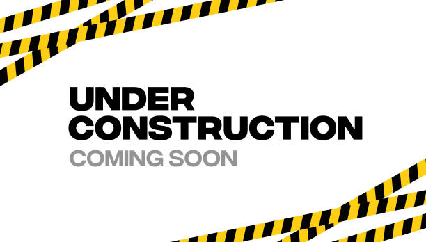 Under Construction sign. Vector for banner, website, ig