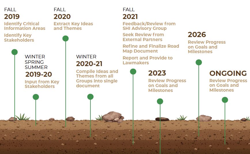 Figure 2. An outline of the roadmap process and a timeline of stages.